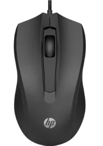 HP 150 Wired Mouse- Elegant Ergonomic Design, 1600 DPI Optical Tracking,  USB Plug & Play